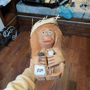 Bar Cart Monkey Decor